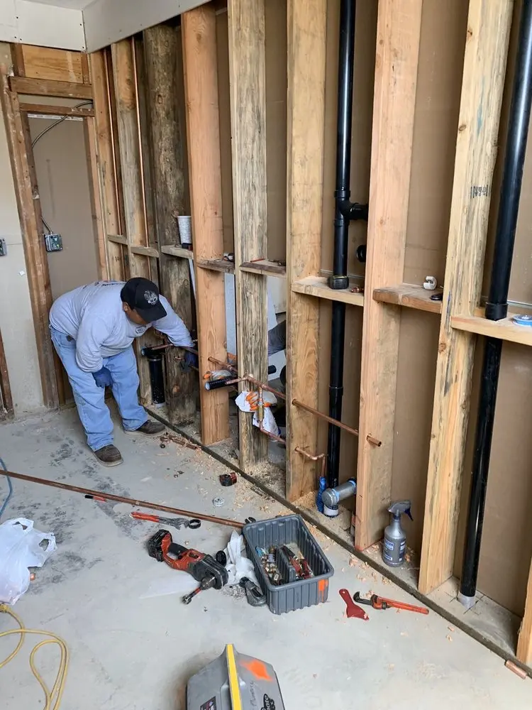 Commercial rough-in plumbing for Water Heater Replacement in Laurel Hills